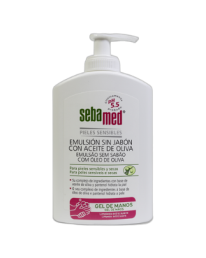 SEBAMED GEL EMULSION CON ACEITE DE OLIVA 1 LT + 200 MLS DE REGALO