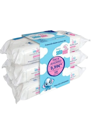 SEBAMED BABY TOALLITAS LIMPIADORAS 3x60