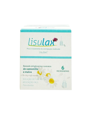 LISULAX MICROENEMAS 6 UNIDADES 9 GRS